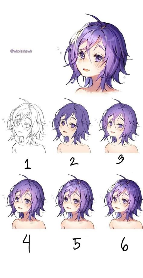 Anime Hair Tutorials Najwa Ibrahimi Pixiv Artofit