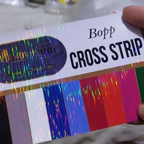 BOPP HOLOGRÁFICO CROSS STRIP Comprar em INSUMOS UAI