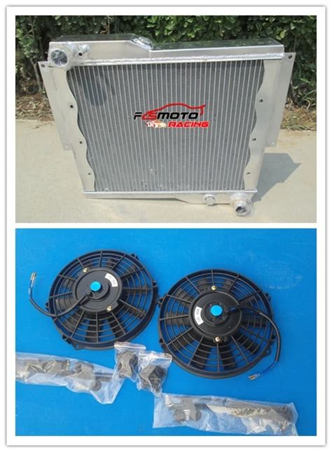 Mm Aluminum Radiator Fan Racing For Rover Mg Mgb Gt V Manual Mt