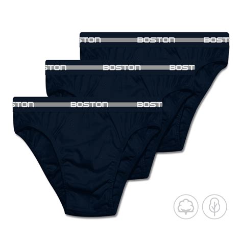 Bikini deportivo BOSTON Algodón Viscosa Pack x Negro BOSTON Ropa Interior