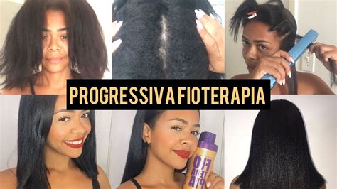 MINHA NOVA QUÍMICA PROGRESSIVA FIOTERAPIA EM CABELO CRESPO YouTube