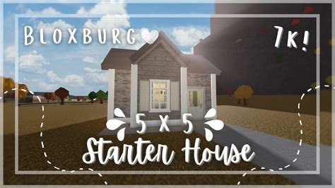 Roblox Bloxburg No Gamepass 5 X 5 Tiny Starter House Speedbuild And Tour Tapioca Youtube