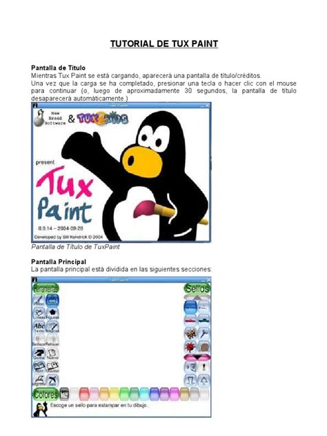 tutorial de tux paint