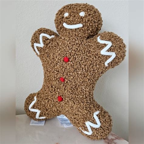 Pottery Barn Holiday Pottery Barn Gingerbread Man Pillow Poshmark