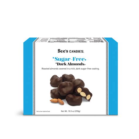 Sugar Free Dark Chocolate Almonds| See's Candies