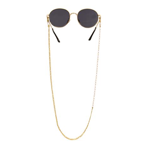 Pearly Sunglasses Chain Gold Luamaya