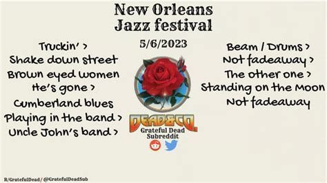 ~setlist Slide~ 5623 Nola Jazz Fest Rgratefuldead