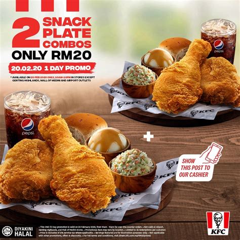 KFC Malaysia Is Having 1-Day Snack Plate Promo On 20th February