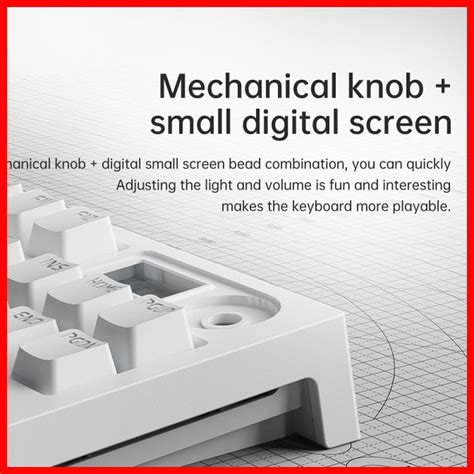 LANGTU LT Logo Screen Pin Hot Swappable White Wired Mechanical Keyboard Shopee Philippines