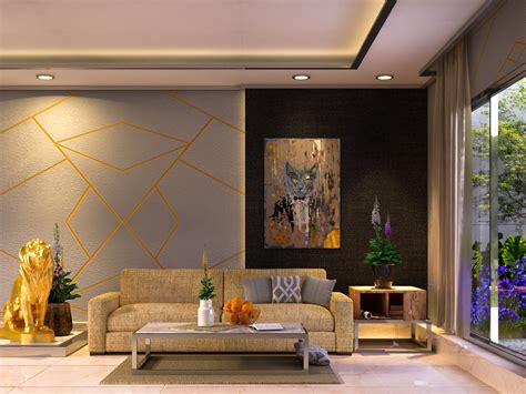 Contemporary Living Room on Behance