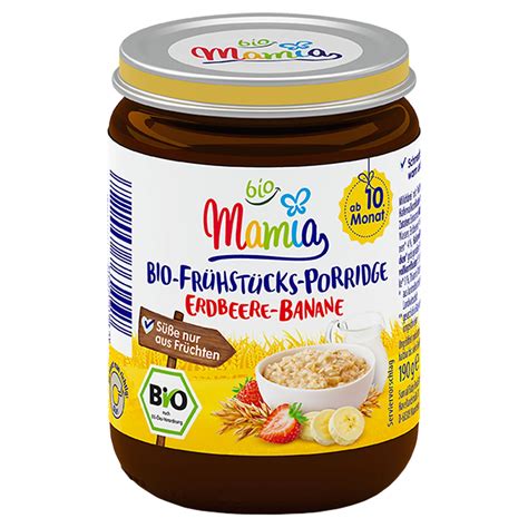 MAMIA BIO Bio Porridge Erdbeere Banane 190 g ALDI SÜD