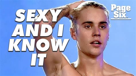 Justin Biebers Sexiest Moments Sexy And I Know It Page Six Youtube