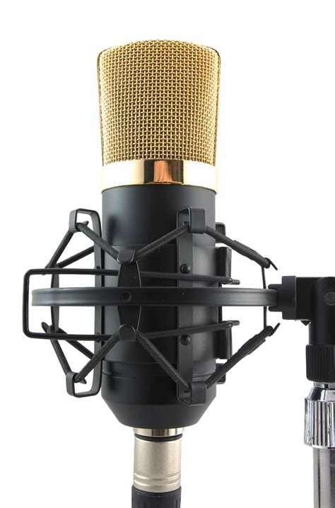 Download Free Photo Of Mictransparentmicrophonegoldenno Background