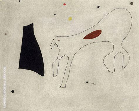 Le Chien By Joan Miro Oil Painting Reproduction