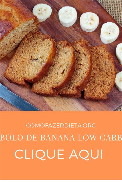 BOLO DE BANANA LOW CARB Receitas Low Carb Receitas Bolo De Banana