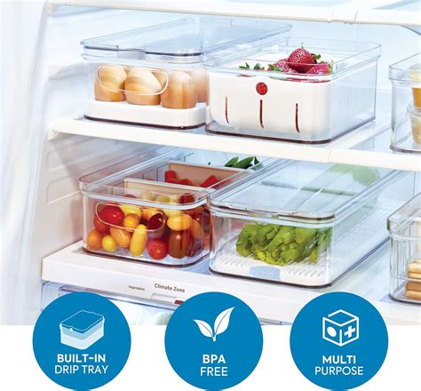 Contenitori E Barattoli Trasparente Idesign Organizer Cucina Box Frigo