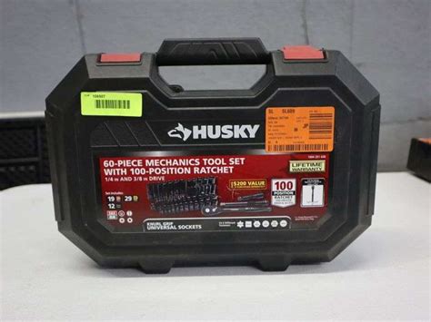 Husky 60 Pc Mechanic Tool Set With 100 Position Ratchet Matthews