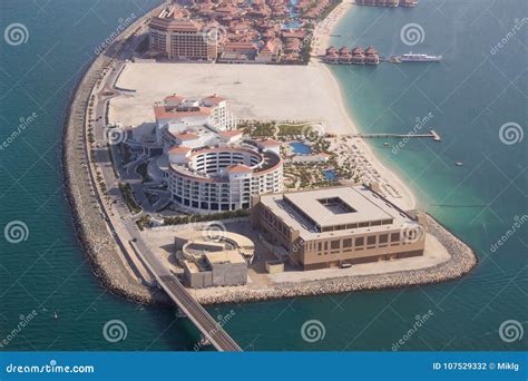 Waldorf Astoria Dubai Palm Jumeirah View Stock Photo - Image of ...