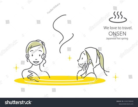 Onsen Japanese Traditional Hot Spring Stock Illustration 2125738502 Shutterstock