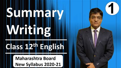 Summary Writing Class 12th English Part 1 Youtube