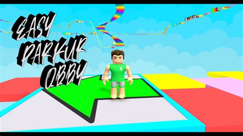 Roblox Easy Parkour Obby Youtube