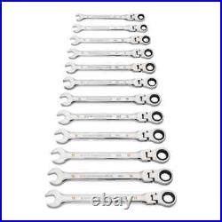 GearWrench 86727 12 Pc 90 Tooth 12 Pt Flex Head Ratcheting Metric