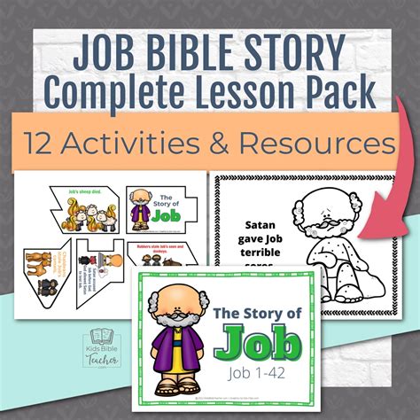 Book Of Job Activities And Printables For Kids - PrintableToday.com