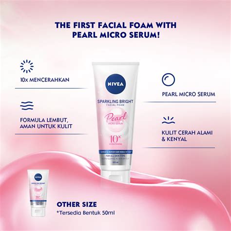 Nivea Facial Foam NFC Sparkling Bright Pearl 100ml