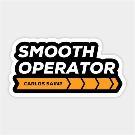 Smooth Operator Carlos Sainz Sticker