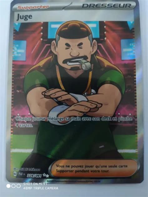 CARTE POKÉMON Juge 228 091 Dresseur Destinées De Paldea EV4 5 FR EUR 4