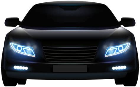 Black Front Car PNG Clip Art