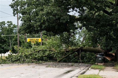 Trees Power Lines Down In Muskegon County After Major Storm