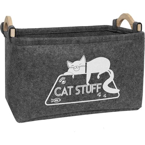 Modern Cat Toy Storage Basket - CatGlamour.com