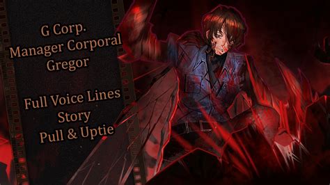 G Corp Manager Corporal Gregor Limbus Company Full Voice Lines