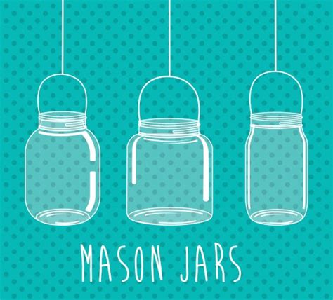 Mason Jar Vector Images Over 6 000