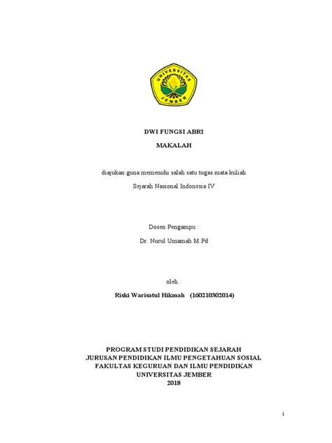 Dwifungsi Abri Pdf