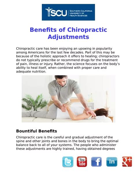 Ppt Benefits Of Chiropractic Adjustments Powerpoint Presentation