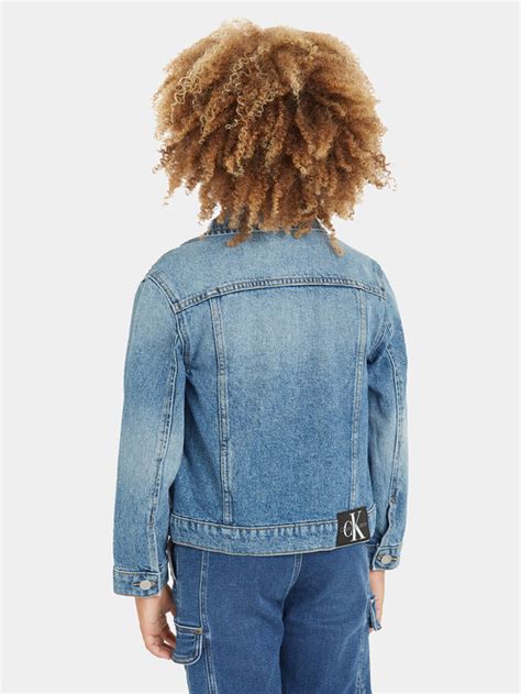 Calvin Klein Jeans Jeansjacke Iconic IB0IB02011 Blau Regular Fit