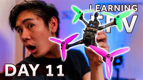 Flying An ACTUAL DJI FPV Drone Scares Me Day 11 Learning How To Fly A