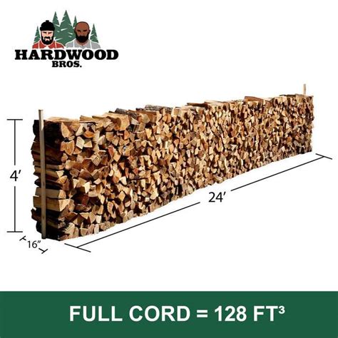 Oak Firewood Face Cord Hardwood Bros Kiln Dried Firewood