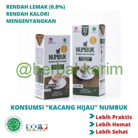 Jual Numbuk Minuman Nutrisi Bubuk Gram Susu Kacang Hijau Bubuk