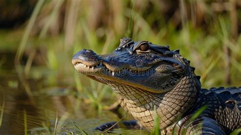 American Alligator, in American Swamp Stock Photo - Image of death ...