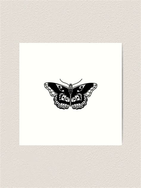 Harry Styles Butterfly Tattoo Art Print For Sale By Katecreatespng