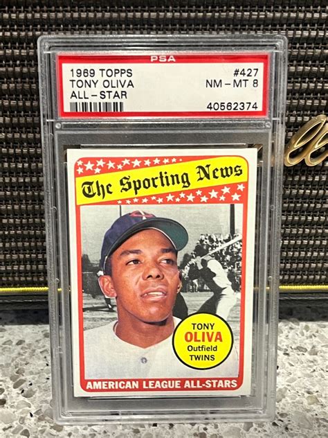 1969 Topps 427 Tony Oliva Twins AS PSA 8 NM MT EBay