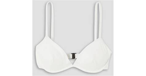Form And Fold D G The Triangle Underwired Bikini Top In White Lyst