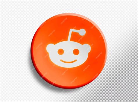 Círculo 3d Con Icono De Reddit Aislado En Un Fondo Transparente