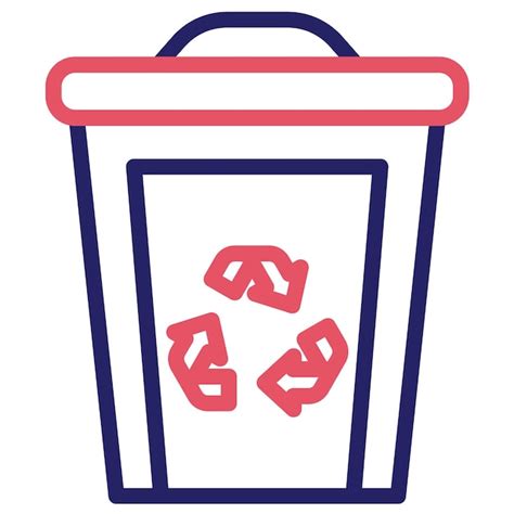 Premium Vector Eco Trash Bin Vector Icon Illustration Of Sustainable