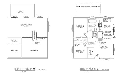 Donn: Small House Floor Plans With Loft 8x10x12x14x16x18x20x22x24