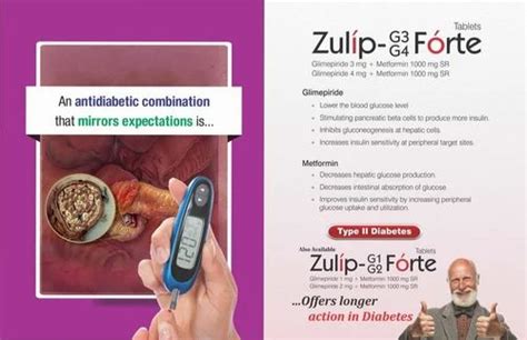 Zulip G1 Forte Glimepiride And Metformin Hydrochloride Tablets