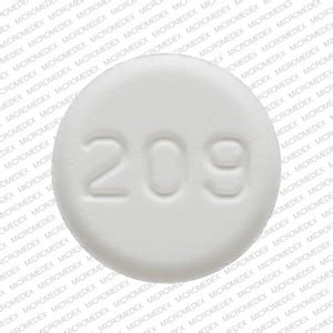 209 Pill White Round 11mm - Pill Identifier